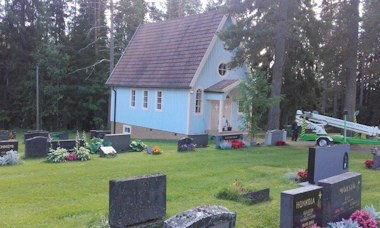 Killinkosken kappelin huoltomaalaus loppusuoralla 2015