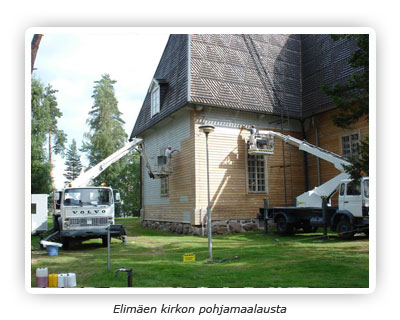 Elimäen kirkon pohjamaalausta