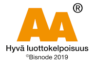 AA Hyvä luottokelpoisuus - Soliditet 2019
